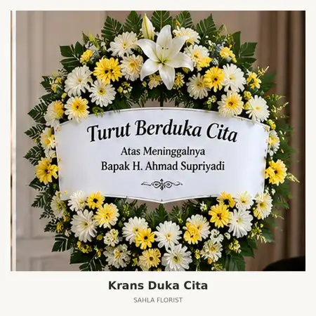 Krans Bunga Duka Tanah Grogot